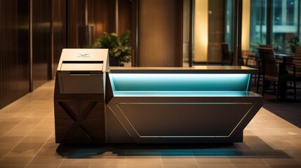 sleek resort desk