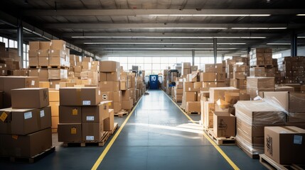 sorting boxes cardboard