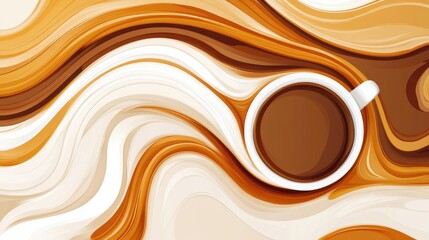 Experience the elegance of marble in this abstract coffee texture vector, blending modern design with captivating visuals.