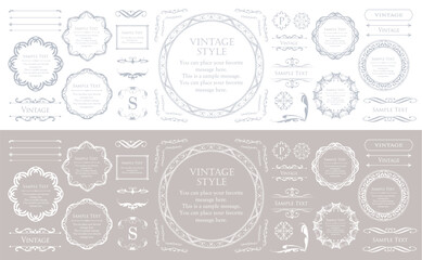 アンティークフレーム。ハロウィンのフレームデザイン。