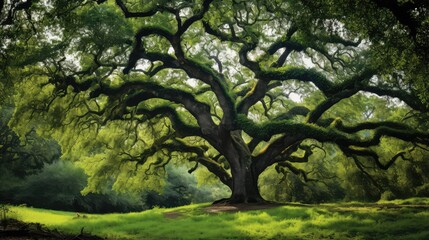 Fototapeta premium green tree large