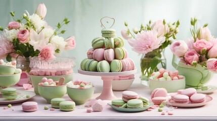 cookies pink green