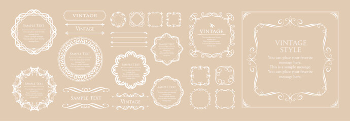 アンティークフレーム。ハロウィンのフレームデザイン。