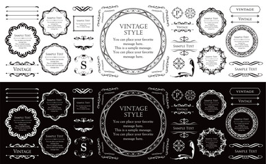 アンティークフレーム。ハロウィンのフレームデザイン。