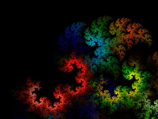 Imaginatory fractal abstract background Image
