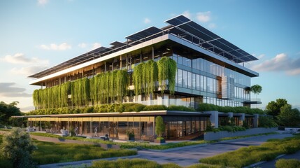 Obraz premium eco corporate office building