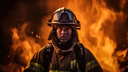 Fototapeta premium blaze fire and flood