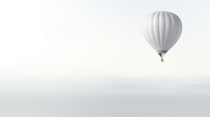 Obraz premium flight hot air balloon on white