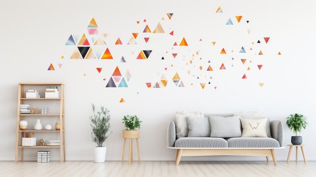 decals wall decor mockup