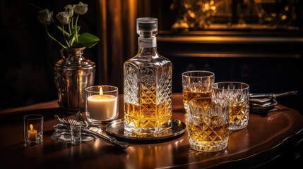 bar bottle of whiskey