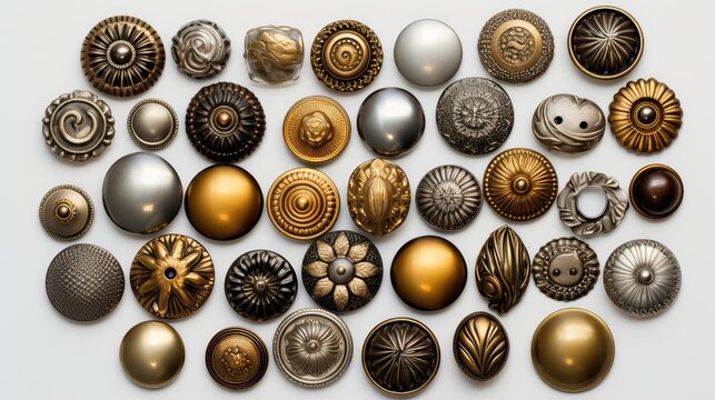 brass metal button