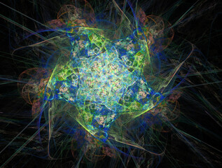 Imaginatory fractal abstract background Image