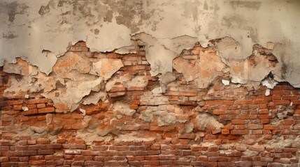 Obraz premium mortar crumbling old wall