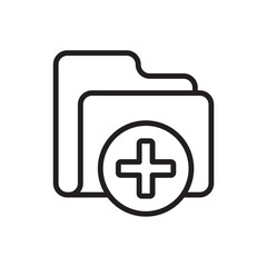 new folder icon design vector template