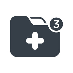 new folder icon design vector template