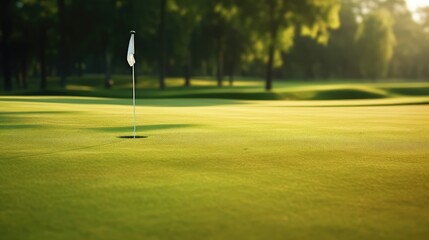 Obraz premium shadows putting green texture