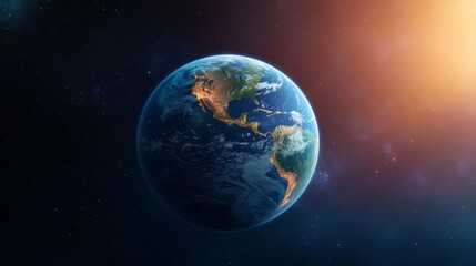 Obraz premium Earth's Surface Elements Like Oceans, Mountains, And Cities