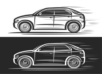 Vector logo for SUV Car