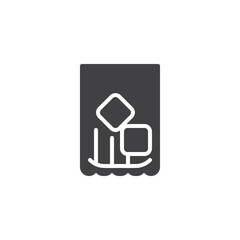 Whiskey Glass vector icon