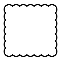 ポップなもくもくスクエアフレーム⭐︎PNG