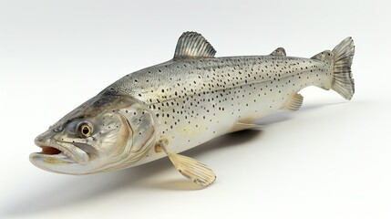Obraz premium A fish is shown in a close up