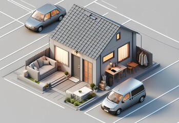 A virtual tour of this house, showcasing its interior and exterior spaces.