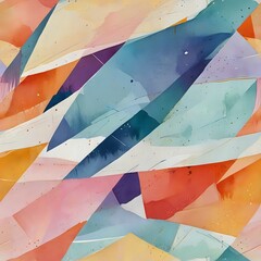 Vibrant Abstract Art in the Style of a Seamless Pattern