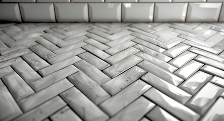Fototapeta premium Modern Subway Tile Backsplash Design