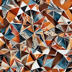 Vibrant Abstract Pattern with a Seamless Design