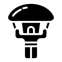 Stick Figure Parachute Icon