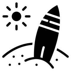 Surfing icon