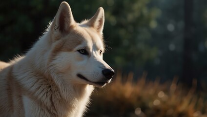 Naklejka premium portrait of a wolf