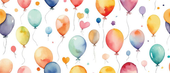 Helium balloons multicolor pattern background4