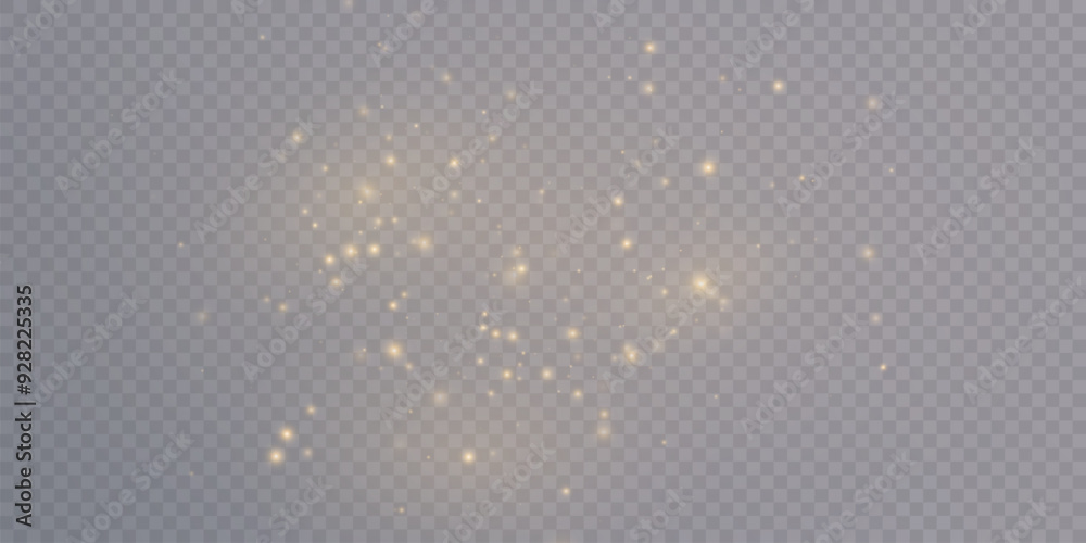 Aufkleber glowing golden dust bokeh with reflections. christmas glowing bokeh and glitter overlay texture for 