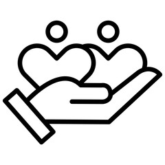 outline humanity icon