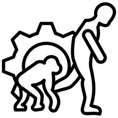 outline humanity icon