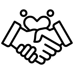 outline humanity icon
