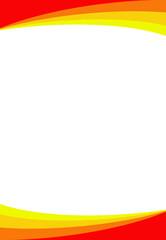 Layout Banner Vorlage: Rot orange gelb mit Textfreiraum