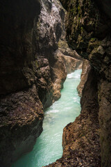 Partnach Gorge in Garmisch-Partenkirchen, in Bavaria, Germany