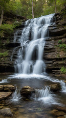 Fototapeta premium waterfall in the forest