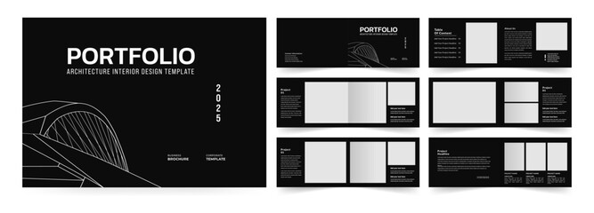 Landscape Architecture portfolio or portfolio layout template design