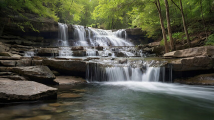 Fototapeta premium waterfall in the forest