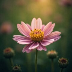 Obraz premium pink daisy flower