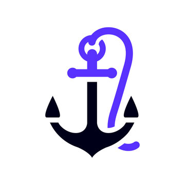 recommend clip art: Anchor transport flat icon, vector illustration
