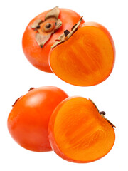 persimmon on a white background