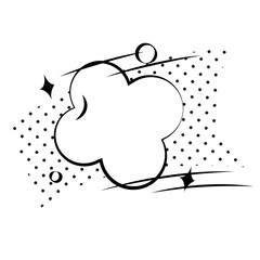 Comic bubbles element illustration isolated on the white background