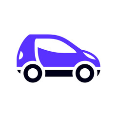 Transport flat icon, square shape