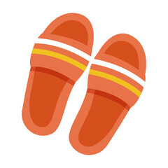 Trendy sandals icon Isometric of trendy sandals icon