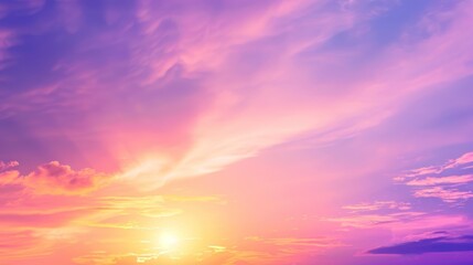 Obraz premium Vibrant Sunset Sky