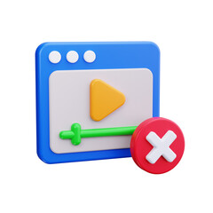 delete 3d render icons